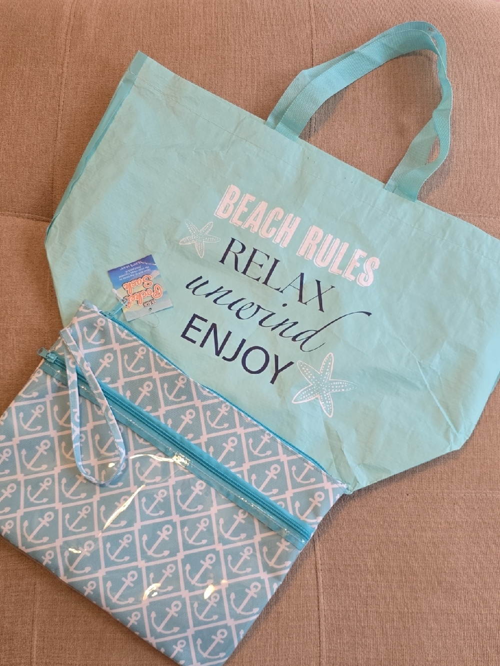 Wet/Dry Beach Tote & Bag